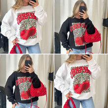 Load image into Gallery viewer, Marcey leopard pattern cherries print jumper - choose colour