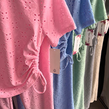 Load image into Gallery viewer, SALE Billie embroidered detail ruched flare set - choose colour