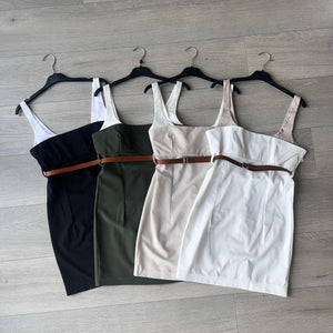Cassie belt dress - choose colour