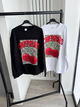 Load image into Gallery viewer, Marcey leopard pattern cherries print jumper - choose colour