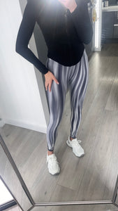 Kia ruched bum gym leggings - dark grey