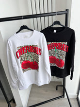 Load image into Gallery viewer, Marcey leopard pattern cherries print jumper - choose colour