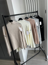 Load image into Gallery viewer, SALE Stitch detail high neck jumper - choose colour