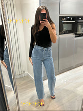 Load image into Gallery viewer, Annie sparkle denim straight leg jeans