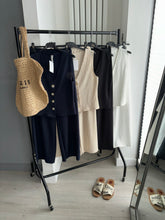 Load image into Gallery viewer, Daria button front waistcoat and trouser set - navy