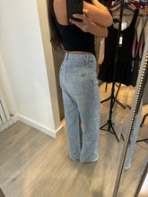 Load image into Gallery viewer, Bella full diamanté embellished straight leg blue denim jeans