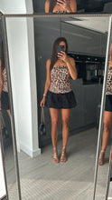 Load image into Gallery viewer, Gina leopard print puffball hem mini dress