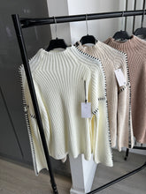 Load image into Gallery viewer, SALE Stitch detail high neck jumper - choose colour