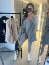 Load image into Gallery viewer, Regina oversized graffiti blazer - grey