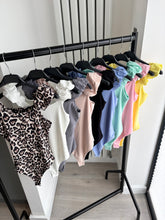 Load image into Gallery viewer, Sienna ruched shoulder slinky double lined bodysuit - choose colour