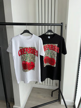 Load image into Gallery viewer, Marcey leopard pattern cherries print tshirt - choose colour
