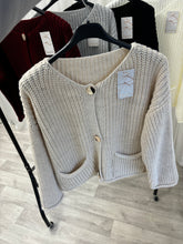 Load image into Gallery viewer, SALE Martha knit cardigan - beige