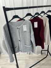 Load image into Gallery viewer, SALE Martha knit cardigan - grey