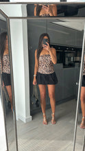Load image into Gallery viewer, Gina leopard print puffball hem mini dress