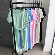 Load image into Gallery viewer, SALE Billie embroidered detail ruched flare set - choose colour