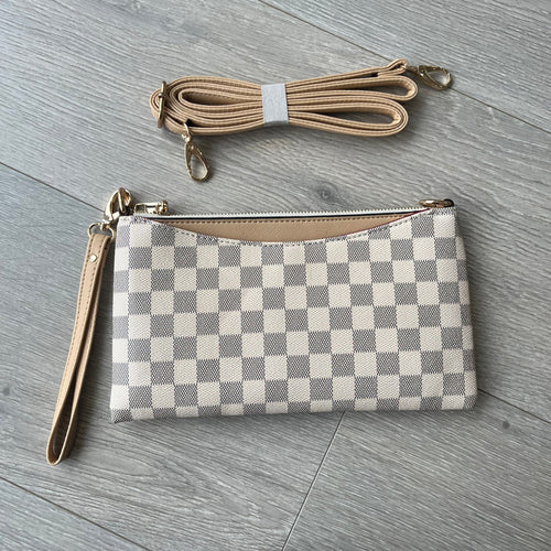 Checker clutch bag - choose colour