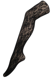 Black lace tights