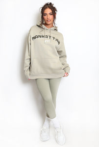 Manhattan hoodie - sage green