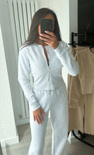 Load image into Gallery viewer, Kya cinch waist jacket and jogger set - light grey