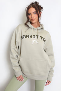 Manhattan hoodie - sage green