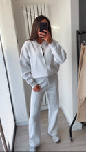 Load image into Gallery viewer, Talia straight leg jogger set - light grey
