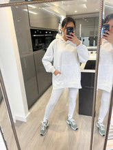 Load image into Gallery viewer, Carter oversized side split hoodie &amp; leggings co-ord - ash grey