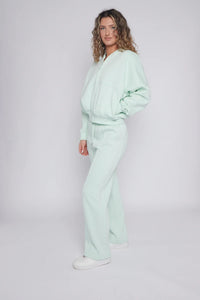 Talia straight leg jogger set - mint