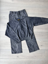 Load image into Gallery viewer, Talia straight leg jogger set - charcoal acid wash