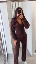 Load image into Gallery viewer, Cassie (2) cinch waist jacket and jogger set - chocolate