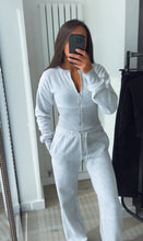 Load image into Gallery viewer, Kya (2) cinch waist jacket and jogger set - light grey