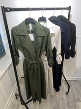 Load image into Gallery viewer, Amiyah belted trench coat - khaki