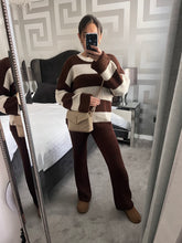 Load image into Gallery viewer, Martha knit set - chocolate brown