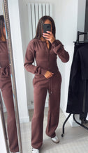 Load image into Gallery viewer, Kya (2) cinch waist jacket and jogger set - chocolate