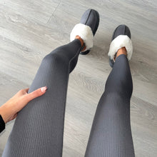 Load image into Gallery viewer, Lora ribbed leggings - charcoal