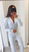 Load image into Gallery viewer, Cassie (2) cinch waist jacket and jogger set - light grey