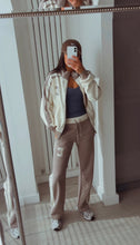 Load image into Gallery viewer, Casey stripe detail jogger and jacket set - taupe