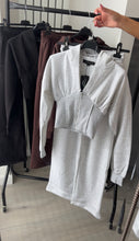 Load image into Gallery viewer, Cassie (2) cinch waist jacket and jogger set - light grey