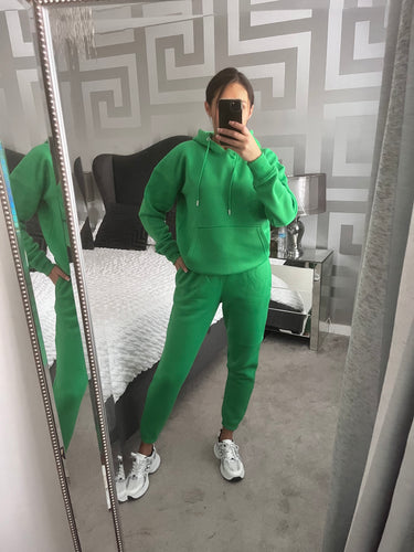 Greya hoodie and jogger set - green