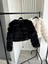 Load image into Gallery viewer, Abbie faux fur premium jacket - black
