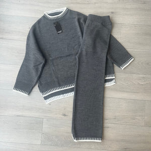 Ava knit set - grey
