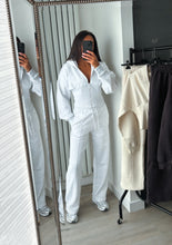 Load image into Gallery viewer, Cassie cinch waist jacket and jogger set - light grey