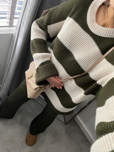 Martha knit set - khaki