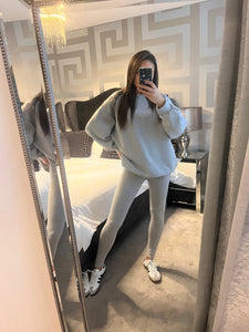 Casey legging and oversized jumper set - grey
