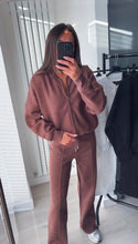 Load image into Gallery viewer, Talia straight leg jogger set - chocolate