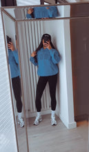 Load image into Gallery viewer, Yoga logo hoodie - blue