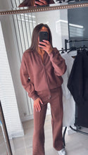 Load image into Gallery viewer, Talia straight leg jogger set - chocolate