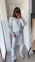 Load image into Gallery viewer, Talia straight leg jogger set - light grey