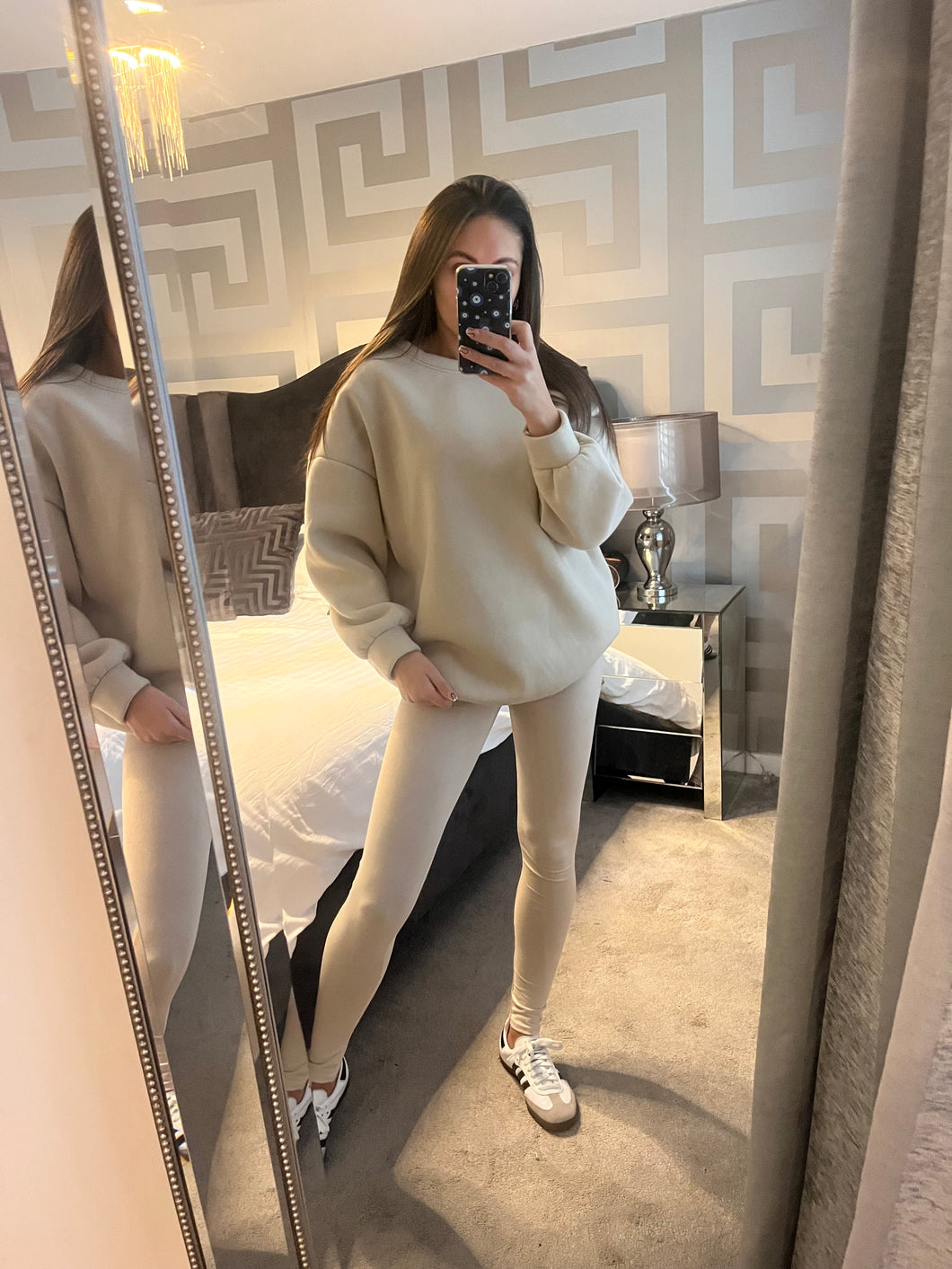 Biscuit Beige Oversized Sweater & Leggings Set – Myla Mini