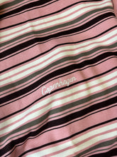 Load image into Gallery viewer, Marcie stripe long sleeve collared rugby style top - pink