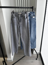 Load image into Gallery viewer, Kia straight leg super stretchy denim jeans - grey